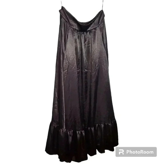 Pretty Daze Silky Skirt in Black Free People Size XL - Picture 5 of 7